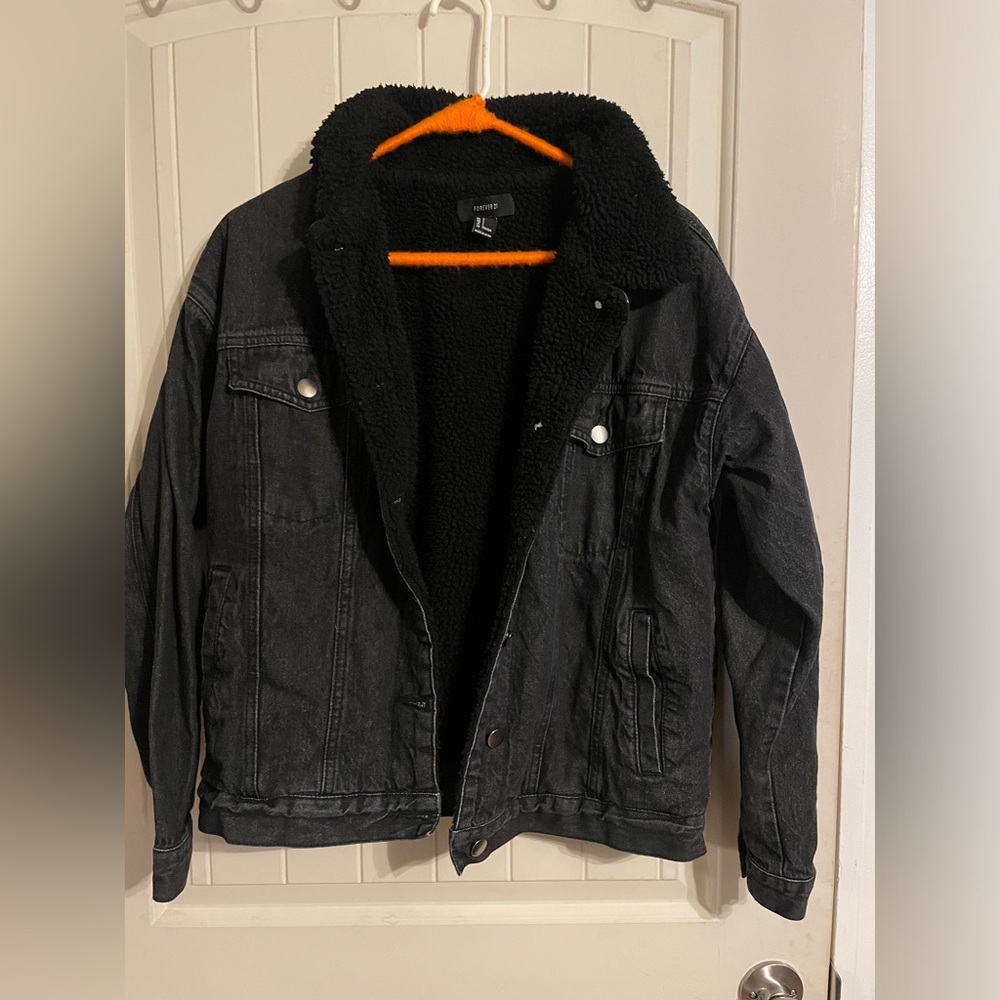 Forever 21 Sherpa Jean Jacket